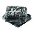 thumbnail image 6 of Home Soft Things Shar Pei Faux Fur Decorative Throw Pillow Covers, Soft Velvety Pillow Cases Cushion Covers, No Pillow Insert, Set of 2, Meteorite, 14" x 26", 6 of 7