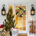 thumbnail image 6 of HYLLai Christmas Simulation Leaf Wreath, Green Holiday Door Hanging Decor for Home, Window, and Festive Displays, 6 of 6