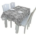 thumbnail image 3 of EREHome Black And White Psychedelic Patterns Tablecloth 60x120 inches, 3 of 4