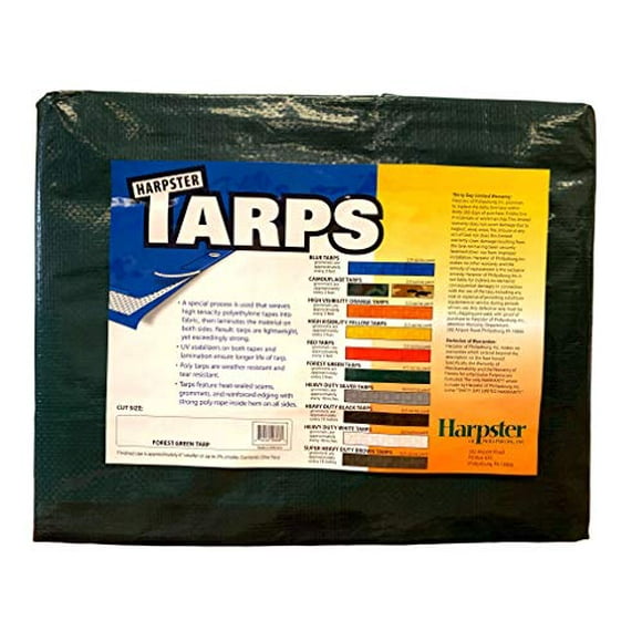 Forest Green Tarp 4.5 OZ, 10x20