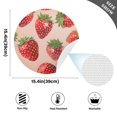 thumbnail image 2 of Ryvnso Strawberry Round Plate Mats Dining Table Placemat Set of 4 for Holiday Decoration, 2 of 7