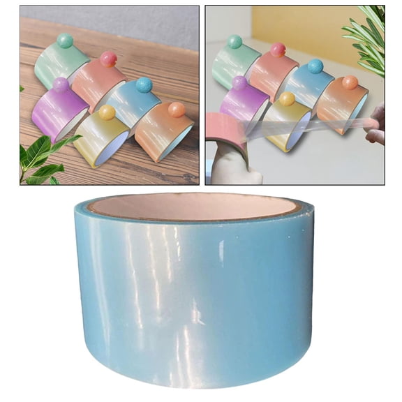 Creative Sticky Ball Rolling Tape Crafts Educational Toy DIY Sensory Toy Crafting Tape for Kids Party Home Birthday Gift Accessories Blue