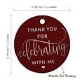thumbnail image 6 of Inkdotpot Real Silver Foil Thank You For Celebrating With Me Birthday Tags Favor Hang Paper Tags 100 Pieces, 6 of 6