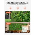 thumbnail image 5 of VEVOR Artificial Plant Wall, 16PCS 20 x 20 in Artificial Boxwood Panels, Greenery Backdrop Privacy Hedge Fence with Sun Protection, Fake Grass Wall Screen for Wedding, Indoor, Outdoor Garden,Backyard, 5 of 9