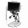 thumbnail image 3 of Gamvdout Lab Microscope Accessories G1200 1200X Digital Microscope For Electronic Video Microscope 7inch LCD 12MP Continuous Amplification Magnifier Tool, 3 of 6