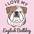 thumbnail image 2 of CafePress - I Love My English Bulldog Infant Bodysuit - Baby Light Bodysuit, Size Newborn - 24 Months, 2 of 4