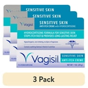 (3 pack) Vagisil Anti-Itch Vaginal Cream, Maximum Strength, Sensitive Skin, 1 oz.