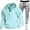 Blue, variant on Mens Tracksuit 2 Piece Set, Hooded Sweatshirt Running Jogging Pants Suits, Winter Outdoor Sports Casual Outfits