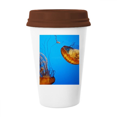 thumbnail image 1 of Ocean Jellyfish Science Nature Picture Mug Coffee Drinking Glass Pottery Cerac Cup Lid, 1 of 3