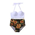 thumbnail image 2 of EYIIYE Women Flower Print Bikini Set High Waist Swimming Suits, 2 of 5