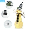 Christmas Lightup Snowman Figurines Decorations Perfect Indoor Home