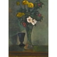 thumbnail image 2 of Dezsö Czigány 14x18 Black Ornate Wood Framed Double Matted Museum Art Print Titled - Still Life with Flowers, 2 of 5
