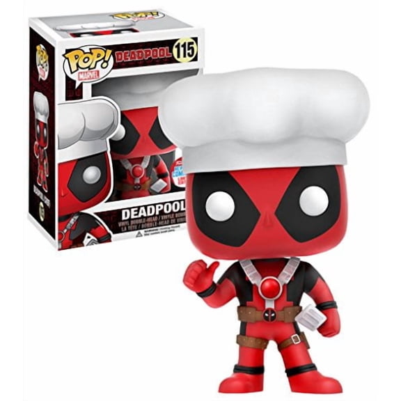 Funko Pop Chef Deadpool NYCC 2016 Exclusive Vinyl Bobblehead Figure