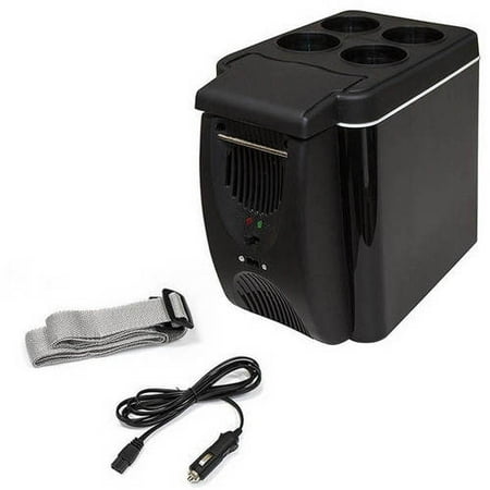 ALEKO CARFR6BK Mini Car Fridge Compact, Black