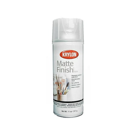 Krylon Matte Finish Clear, 11 oz (Best Clear Coat For Exterior Wood Door)