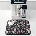 thumbnail image 2 of Washable Rubber Daisy Cute Floral Dish Drying Mats for Kitchen Counter Home Large Coffee Bar Pad Accessories and Decor for Utensils Stemware 16''x18'', 2 of 7