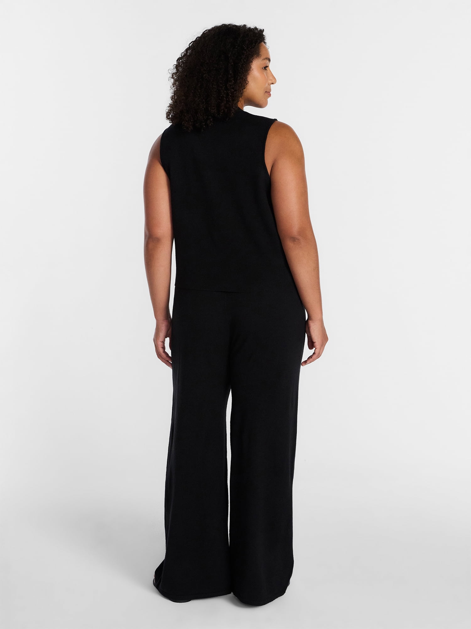 Terra & Sky Women's Plus Size Vest and Pants Outfit Set, 2-Piece, Sizes 0X-4X