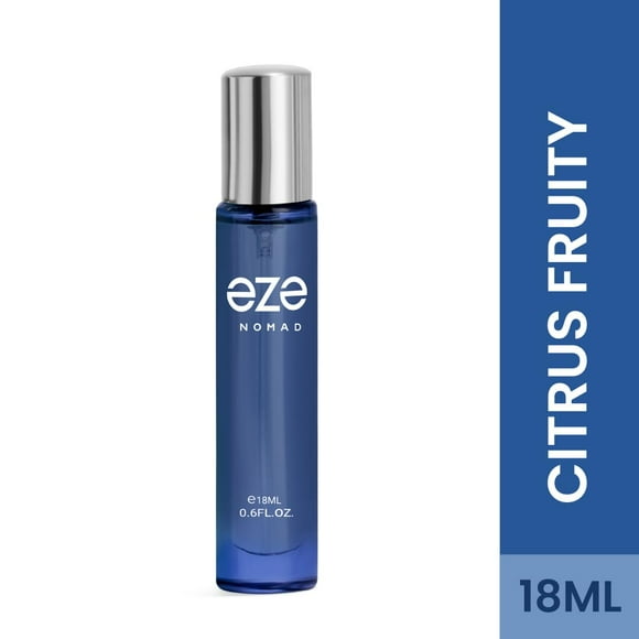 Eze Nomad Eau De Parfum For Men 18ml, 0.6 Fl.oz. | Premium Long Lasting Fragrance For Boys - With Apple, Birch, Vanilla & Pine Apple Notes | Unique Design Gift For Husband, Boyfriend
