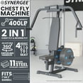 thumbnail image 2 of Synergee Chest Fly and Reverse Delt Machine for Home Gym, Adjustable Upper Body Workout Equipment for Chest, Back, Shoulder & Rear Delts, 400 lb Max Capacity, 2 of 6