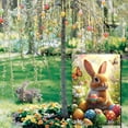 thumbnail image 7 of FEOLGEHLY Easter Garden Flag 30x45cm, Double-Sided Printing with Cute Bunnies Easter Eggs and Spring Plants, Durable Fade-Resistant Polyester Yard Flag for Outdoor Patio Lawn Porch Decoration, A, 7 of 7
