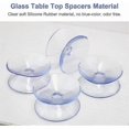 thumbnail image 4 of 10 Pack Double Sided Silicone Rubber Suction Cups for Table Tops, Clear Suction Cup without Hooks, Compatible with Glass Top, Size: 35mm, 4 of 5