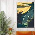 thumbnail image 2 of IDEA4WALL Framed Canvas Wall Art for Living Room, Bedroom Flow in The Dream Canvas Prints for Modern Home Decoration Ready to Hang, 2 of 4