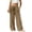 Khaki, variant on Siminsem Wide Leg Linen Pants for Women Elastic Waist Cotton Blend Casual Trousers with Pockets Loose Flowy Summer Beach Work Vacation Outfit High Waist 2026, Grey, L