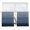 Blue Grey, variant on Blue Grey Ombre Geometric Semi Sheer Window Curtains 96 Inches Long, Modern Abstract Art Rod Pocket Voile Silky Chiffon Curtain Light Filtering Drapes for Living Room, Kitchen, 52"x96", 2 Panels