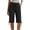 15# Black, variant on Linen Capri Pants Women Drawstring Elastic Waist Side Pockets Knee Length Casual Summer Shorts Tie Hem Bermuda Trousers