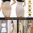 thumbnail image 4 of QRIC High Waist Half Slips for Women Under Dresses Shapewear Tummy Control Slip Dress Seamless Bodyshaper Slimming Skirt - Single Pack, 4 of 6