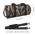 thumbnail image 2 of Fotbe Watercolor Romantic Paisley Bolsa Deportiva de Lona Plegable con Estampado, Bolsa de Gimnasio con Bolsillo Seco/Húmedo, Bolsa de Viaje Ultraligera de Gran Capacidad, 2 of 6
