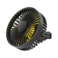 thumbnail image 1 of Summer Car Electric Fan Car Air Conditioner Shutter Small Fans USB 5V-8V MUTE, 1 of 5