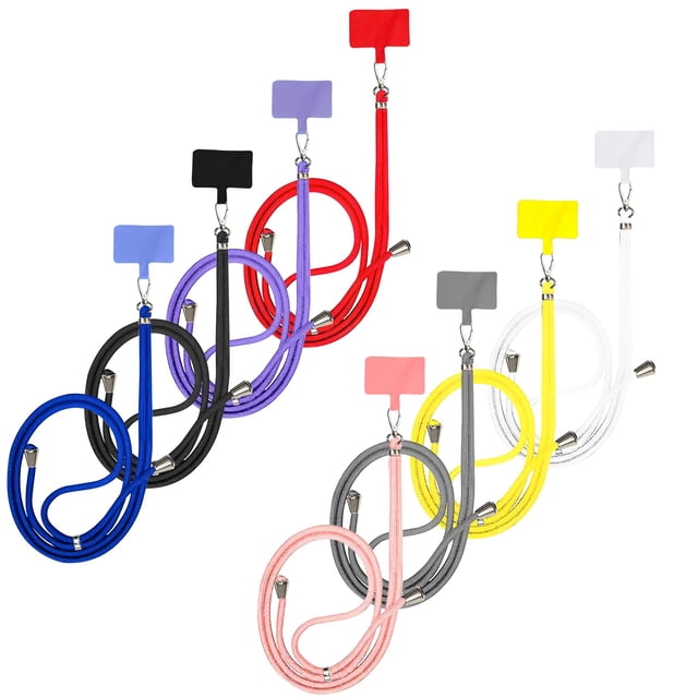Zgqhzr 8 Paquetes De Cordones Para Teléfono Celular Alrededor Del Cuello Correa Ajustable Para Teléfono Cruzado Cordón Para Teléfono Cruzado Soporte Para Teléfono