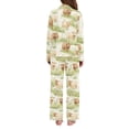thumbnail image 3 of joogoo Pajamas Set for Women Highland Cattle Flower-w3 Long Sleeve Pjs Loungewear M, 3 of 7