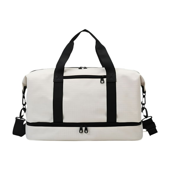 GASTROPOD Gym Bag Mini Duffel Bag Tote Weekend Bag Personal Item Bag Underseat Carry on Bag for Women Men Holiday Trips Hiking White