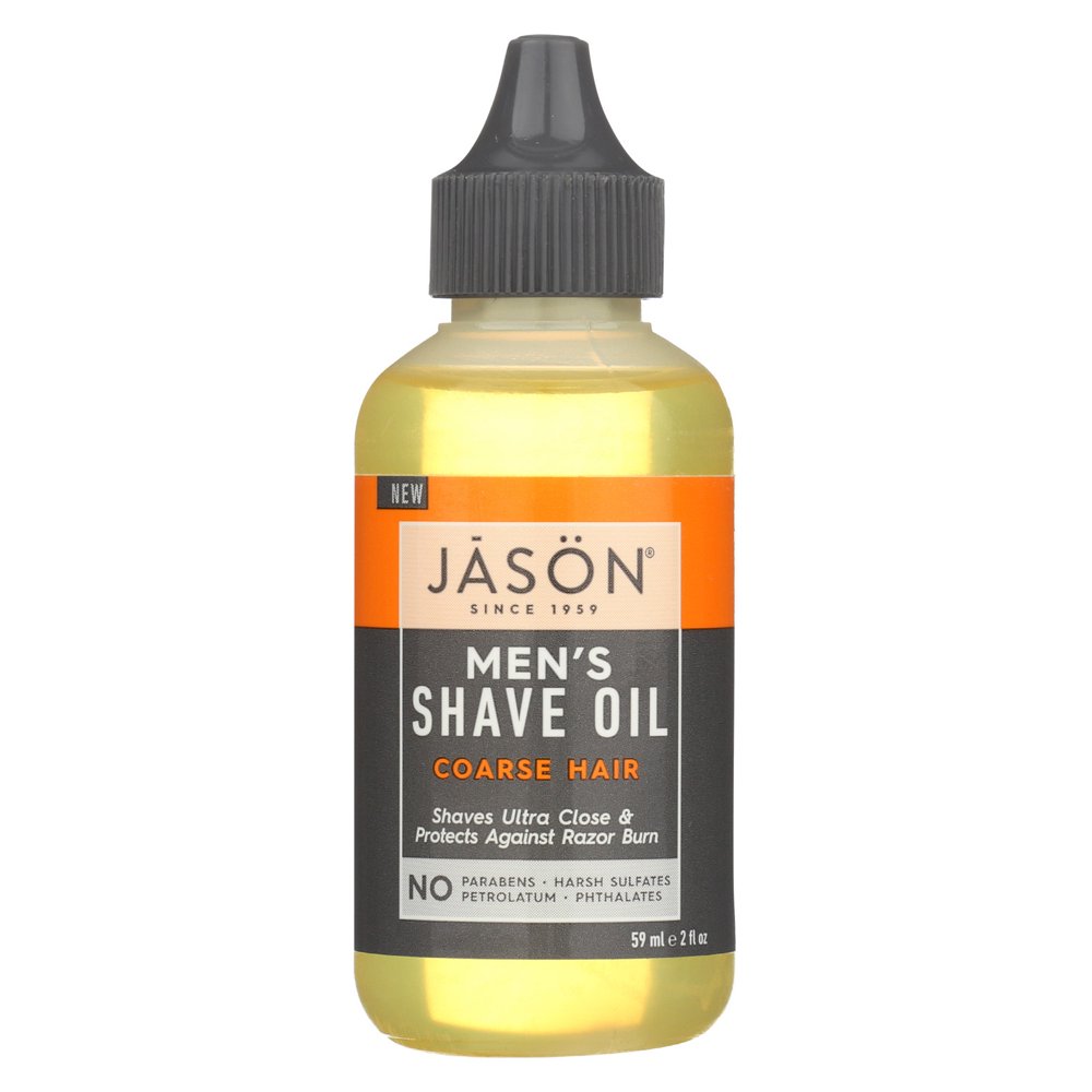 Jason Natural Products Shave Oil Men's Coarse 2 fl oz Walmart