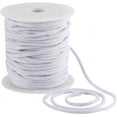 thumbnail image 1 of 4mm 33 Yards White Cotton Rope Soft Drawstring Replacement Ropes Macrame Cotton Welt Trim Round Cotton Thread Multipurpose Piping Cord for Bags DIY Crafts Projects Crochet Hanging, 1 of 8