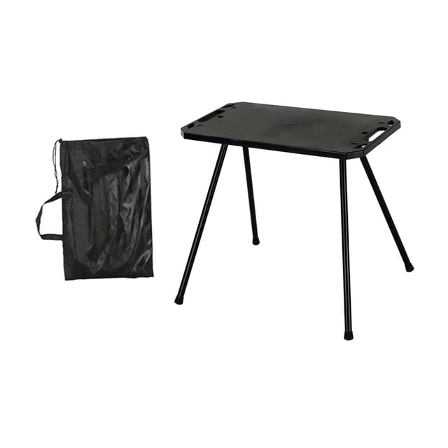 Almencla Foldable Camping Table Sturdy Multipurpose without light holder
