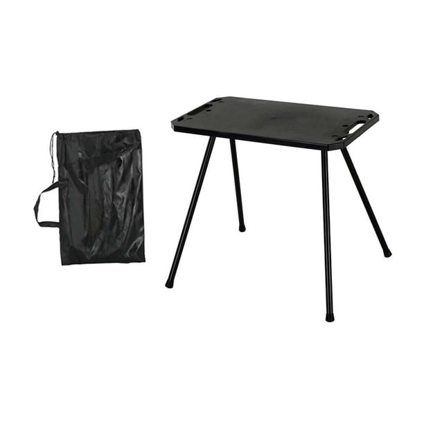 Mesa de camping plegable, mesa de cocina para picnic, mesa de camping con bolsa de transporte, para sin portalámparas