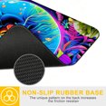 thumbnail image 3 of Extended Gaming Mouse Pad, 35.4"x15.7" Neon Skull Mushrooms Desk Mat for Keyboard and Mouse, Non-Slip Water-Resistant, 3 of 7