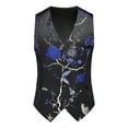 thumbnail image 1 of Manteaux pour Hommes,Robe Gothique Formelle pour Hommes Robe de Cour Médiévale Broderie Eetro Sans Manches et à Capuche Veste Décontractée,Veste pour Hommes,Veste Homme Hiver,Veste Homme Hiver, 1 of 4