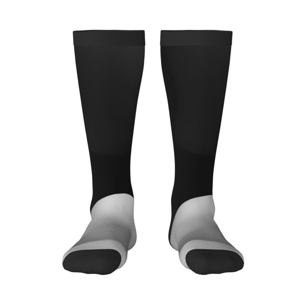 Balery Black White Fluid Sculpture Calcetines novedosos Calcetines deportivos Calcetines hasta la rodilla Calcetines de algodón Calcetines originales y geniales