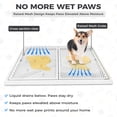 thumbnail image 4 of Dog Pee Pad Holder with Raised Mesh Grate – Expandable Indoor Puppy Potty Tray, Heavy Duty Plastic, Keeps Paws Dry, Fits Standard 24x15 Pads – Alpha Dog Series, 4 of 13