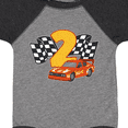 thumbnail image 4 of Inktastic Number Two Race Car Boys or Girls Baby Bodysuit, 4 of 5
