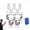 5PCS, variant on Clear Reflective Spray Paint Outdoor One Way Mirror for Home Car Windows2PCS
