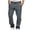 Dark Gray, variant on Cargo Work Pants for Men Elastic Waist Workout Joggers Outdoor Casual Hiking Sweatpants with Multi Pockets