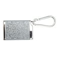 thumbnail image 3 of Portable Ashtray, Fireproof Embossed Pattern   Box With Carabiner For Home Room Gold,Silver,Black, 3 of 8