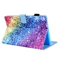 thumbnail image 4 of SaniMore Wallet Case for Samsung Galaxy Tab A9 Plus Case 12.4" 2023 SM-X810/X816/X818, PU Leather Auto Wake/Sleep Card Holder Kickstand Anti-slip Strip Shockproof TPU Fashion Cover, Colorful Diamond, 4 of 8