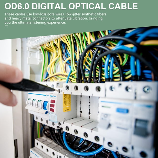 CTIRCHIU Optical Digital Audio Cable 1Pc Perfect for Connecting TV to Amplifier with Low Synthetic Fiber