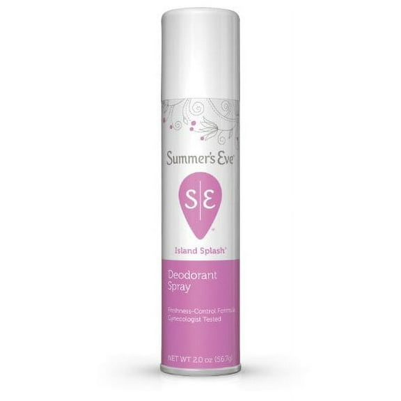 2 Pack - Summer's Eve Feminine Deodorant Spray Island Splash 2 oz Each